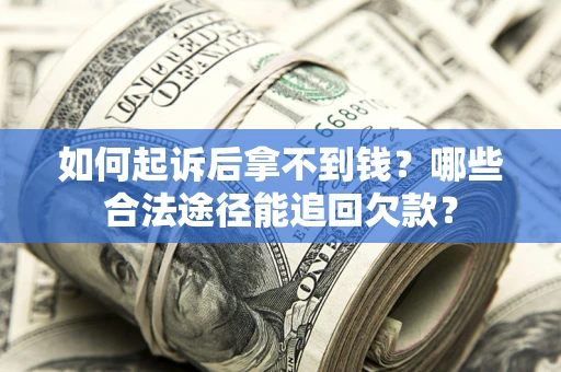 武汉如何起诉后拿不到钱？哪些合法途径能追回欠款？