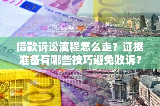 武汉借款诉讼流程怎么走？证据准备有哪些技巧避免败诉？