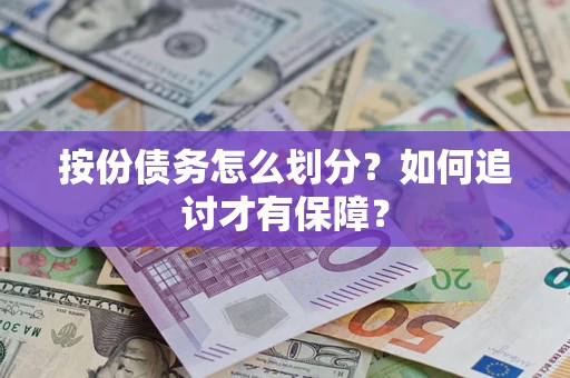 武汉按份债务怎么划分？如何追讨才有保障？