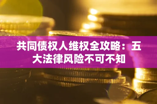 武汉共同债权人维权全攻略：五大法律风险不可不知