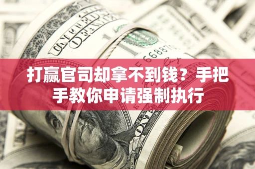 武汉打赢官司却拿不到钱？手把手教你申请强制执行