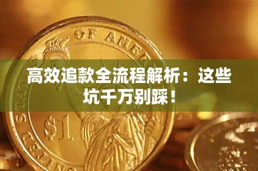 武汉高效追款全流程解析：这些坑千万别踩！