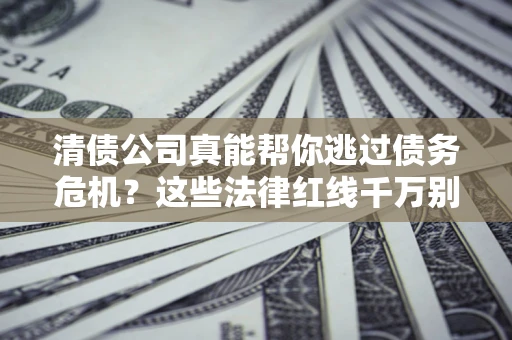 武汉清债公司真能帮你逃过债务危机？这些法律红线千万别踩