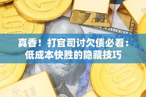 武汉真香！打官司讨欠债必看：低成本快胜的隐藏技巧