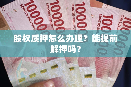 武汉股权质押怎么办理？能提前解押吗？